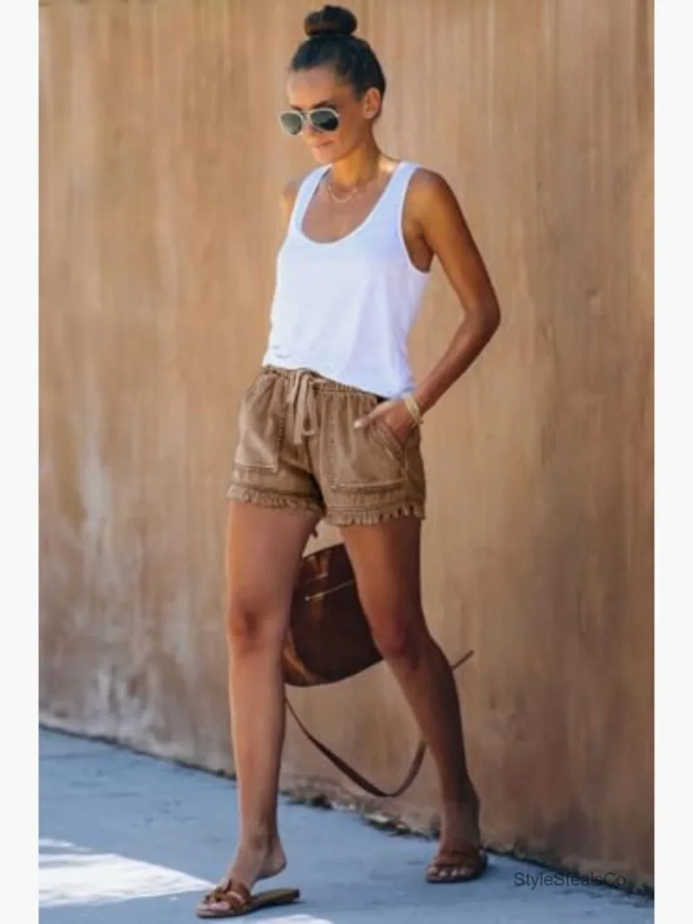 Baggy Elastic Waist Drawstring Hot Pants Casual Trendy Comfy Shorts